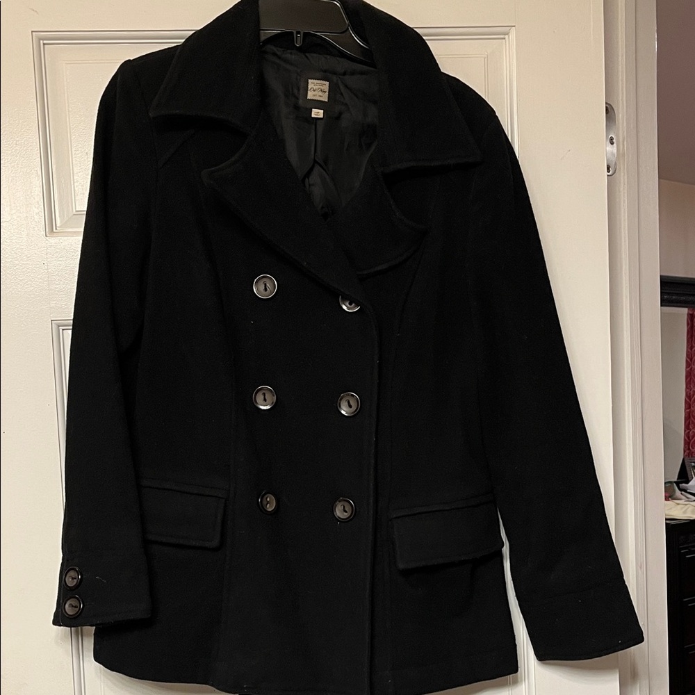 Old Navy Women's Classic Black Pea Coat